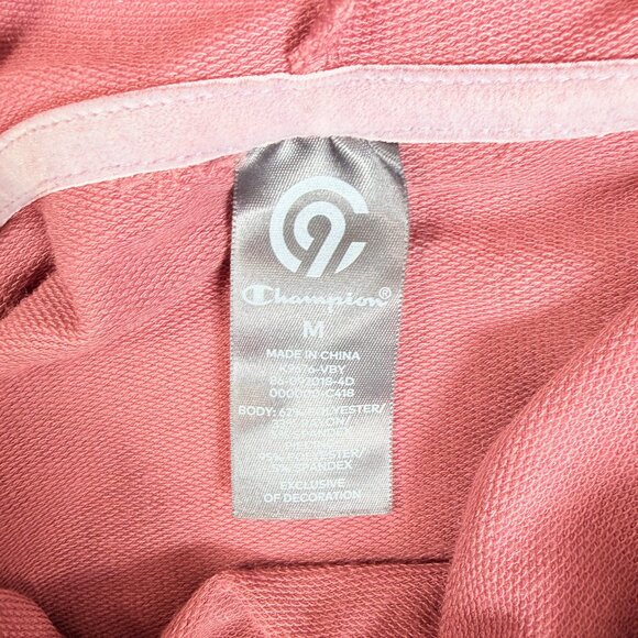 Champion Womens M Long Sleeve Active High Low Pullover Hoodie Pink/Purple Velvet - Picture 2 of 6